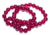 Röd krackelerad pärla 6mm