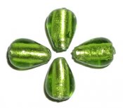 Grön droppe med silverfolie