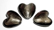 Megastort hjärta i svart silverfolie