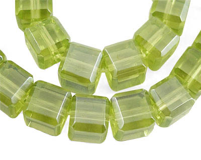 Olivgrön kub med fasade kanter 10-pack