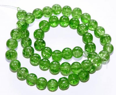 Grön "crackle" 8 mm