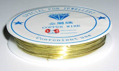 Metalltråd guld 0.8mm