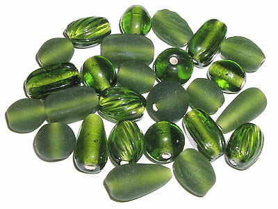 Indisk pärlmix olivgrön