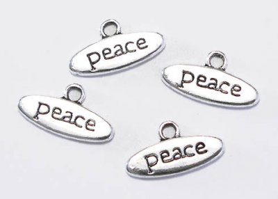Hänge med texten "Peace" 5-pack