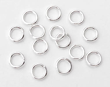 Ring silver 6 x 1 mm