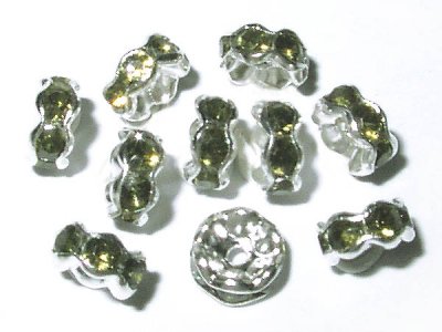 Silverrondell olivgrön 7 mm